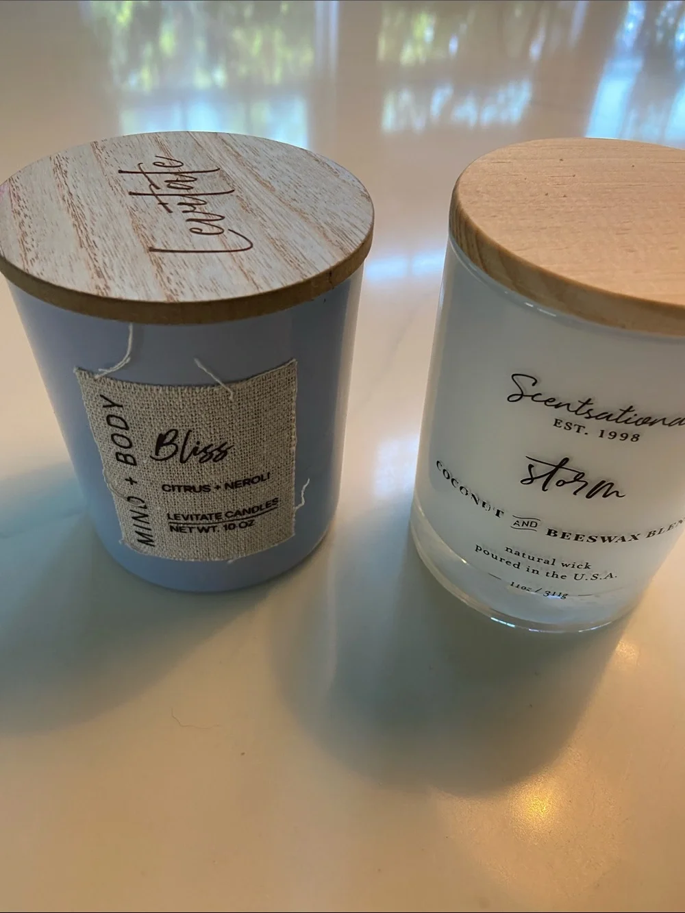 Storm Coconut & Beeswax Scented Candle — White